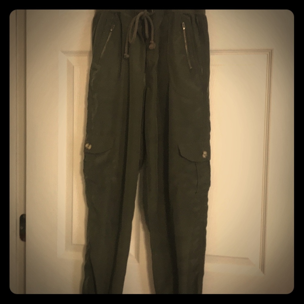 Green joggers